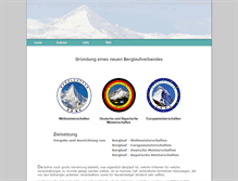 Tablet Screenshot of berglauf-verband.com